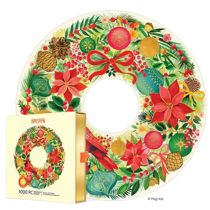 Holiday Wreath Puzzle - 1000 Pieces