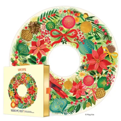 Holiday Wreath Puzzle - 1000 Pieces