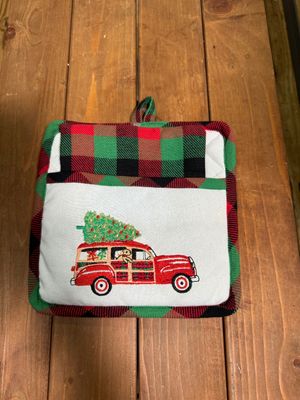 Home for Christmas Potholder &amp; Dishtowel Set