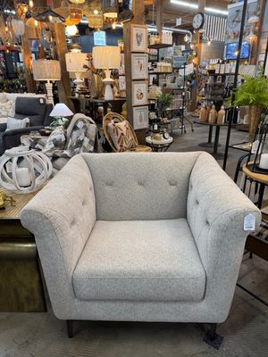 Warren Cream Fabric Chair