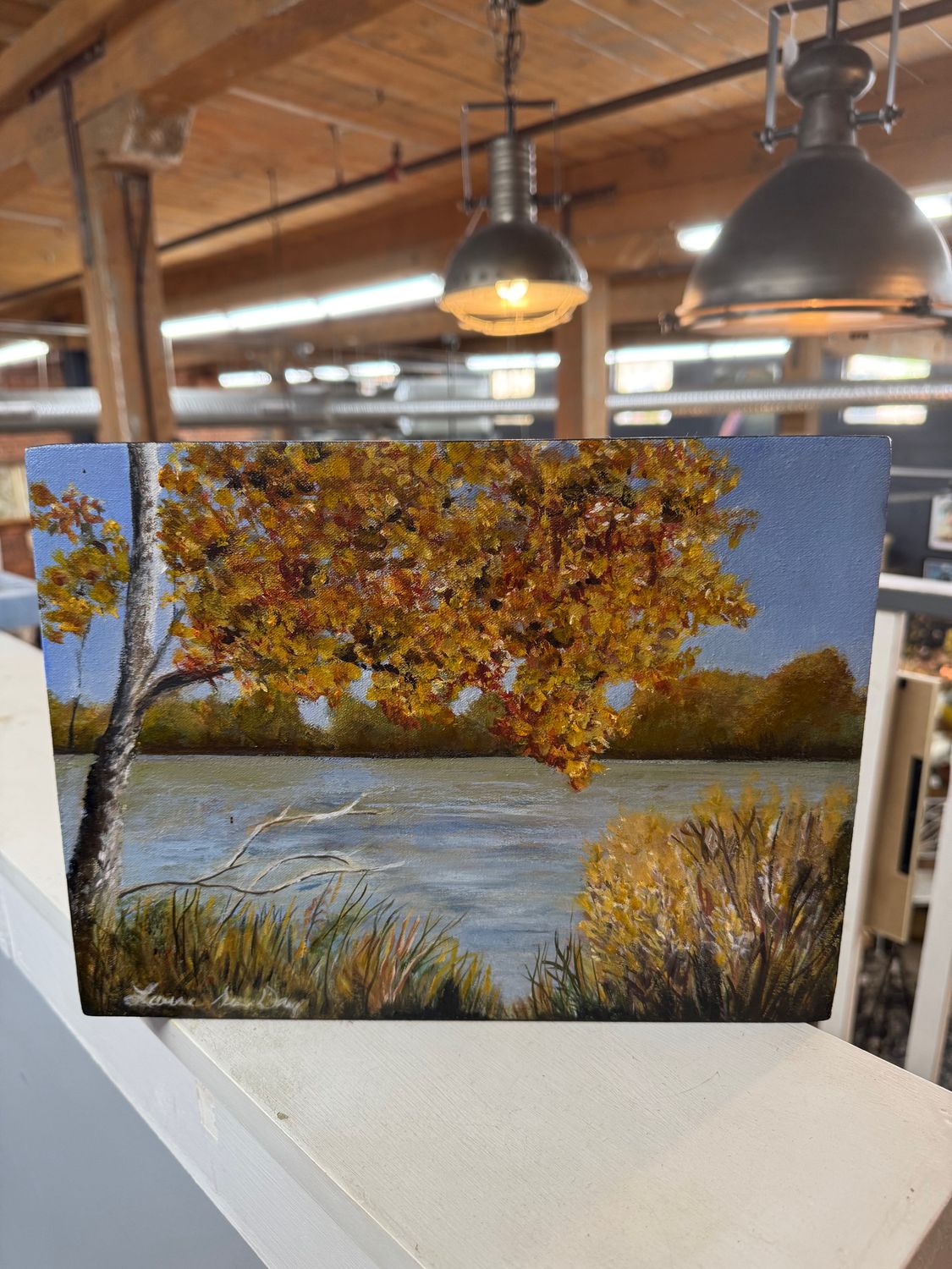 Fall on the Water - 9&quot; x 12&quot;T