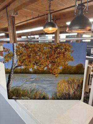 Fall on the Water - 9&quot; x 12&quot;T
