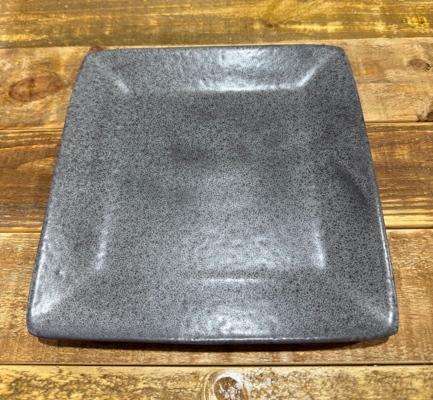Square Ceramic Salad Plate - Graphite Square Ceramic Salad Plate - Graphite