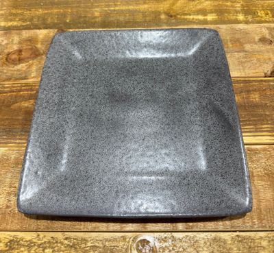 Square Ceramic Salad Plate - Graphite