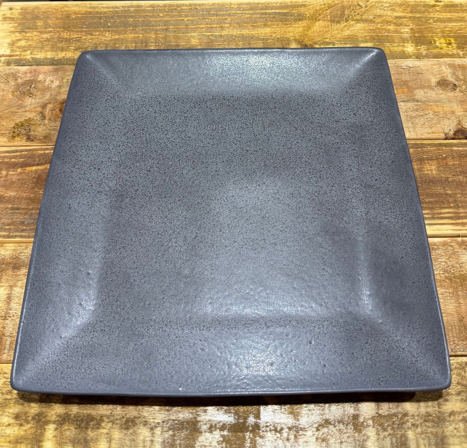 Square Ceramic Dinner Plate - Graphite Square Ceramic Dinner Plate - Graphite