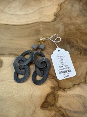 Dark Horn Chain Earrings Dark Horn Chain Earrings