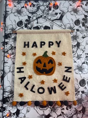 Felt Happy Halloween Door Hanger