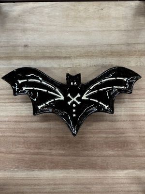 Nesting Ceramic Bat Serving Platter Sm
