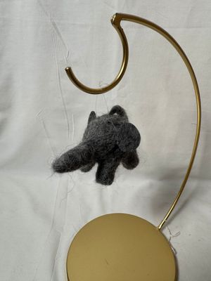 Felt Elephant Ornament Gray Felt Elephant Ornament Gray