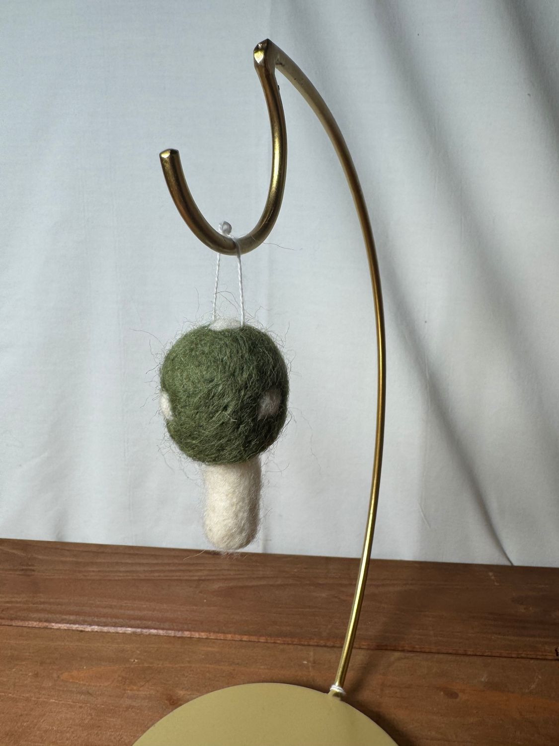 Felt Woodland Mushroom Ornament Green Felt Woodland Mushroom Ornament Green