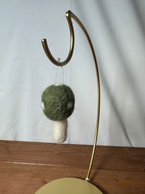 Felt Woodland Mushroom Ornament Green Felt Woodland Mushroom Ornament Green