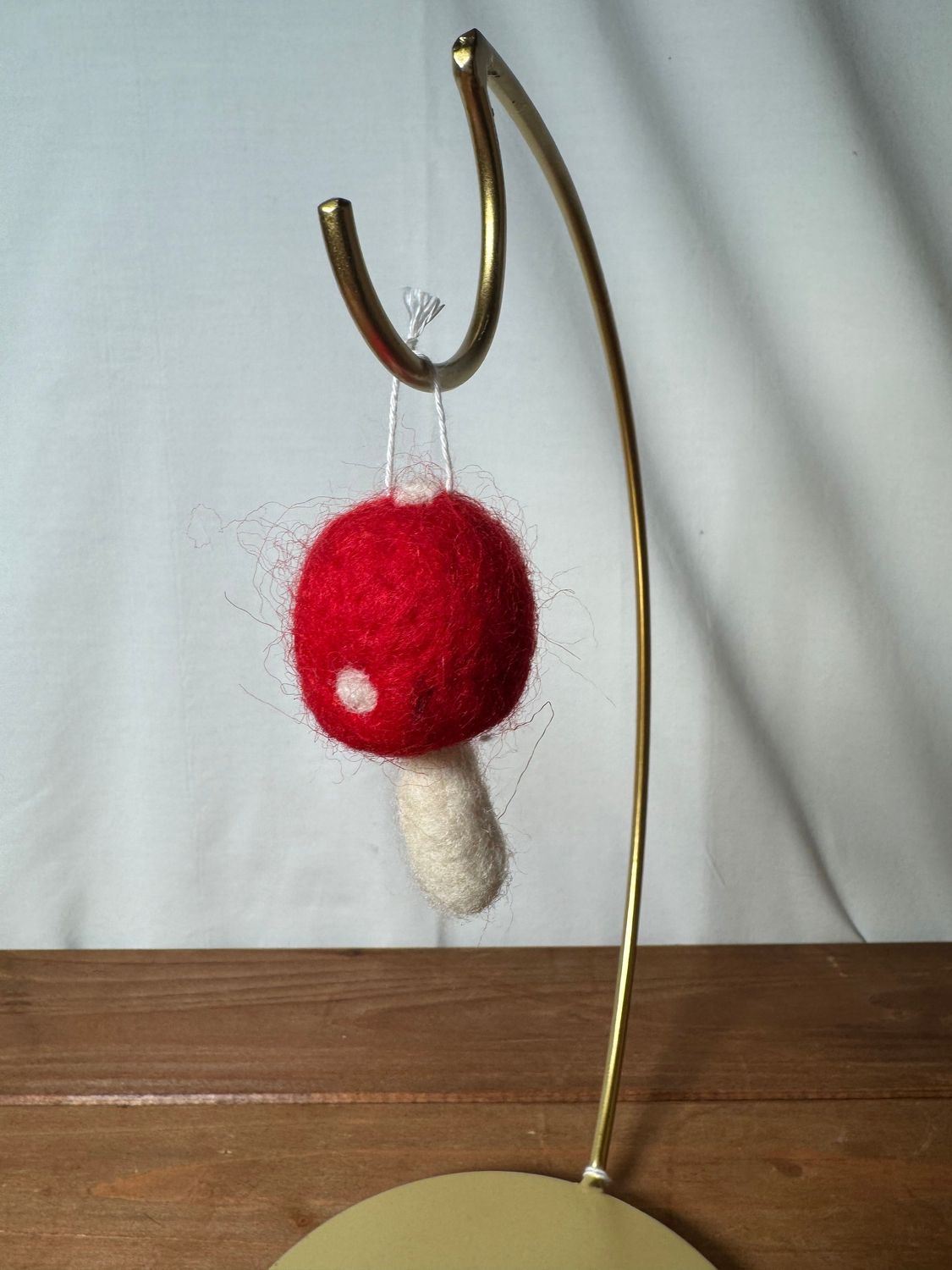 Felt Woodland Mushroom Ornament Red Felt Woodland Mushroom Ornament Red