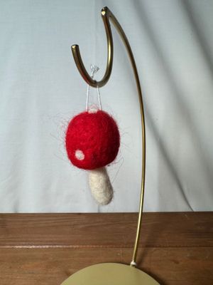 Felt Woodland Mushroom Ornament Red Felt Woodland Mushroom Ornament Red