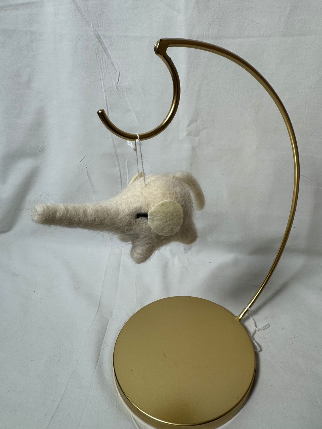 Felt Elephant Ornament Cream Felt Elephant Ornament Cream