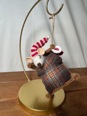 Mouse in Bed Ornament