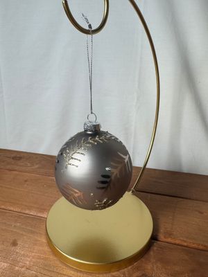 Silver &amp; Rhinestone Ball Ornament