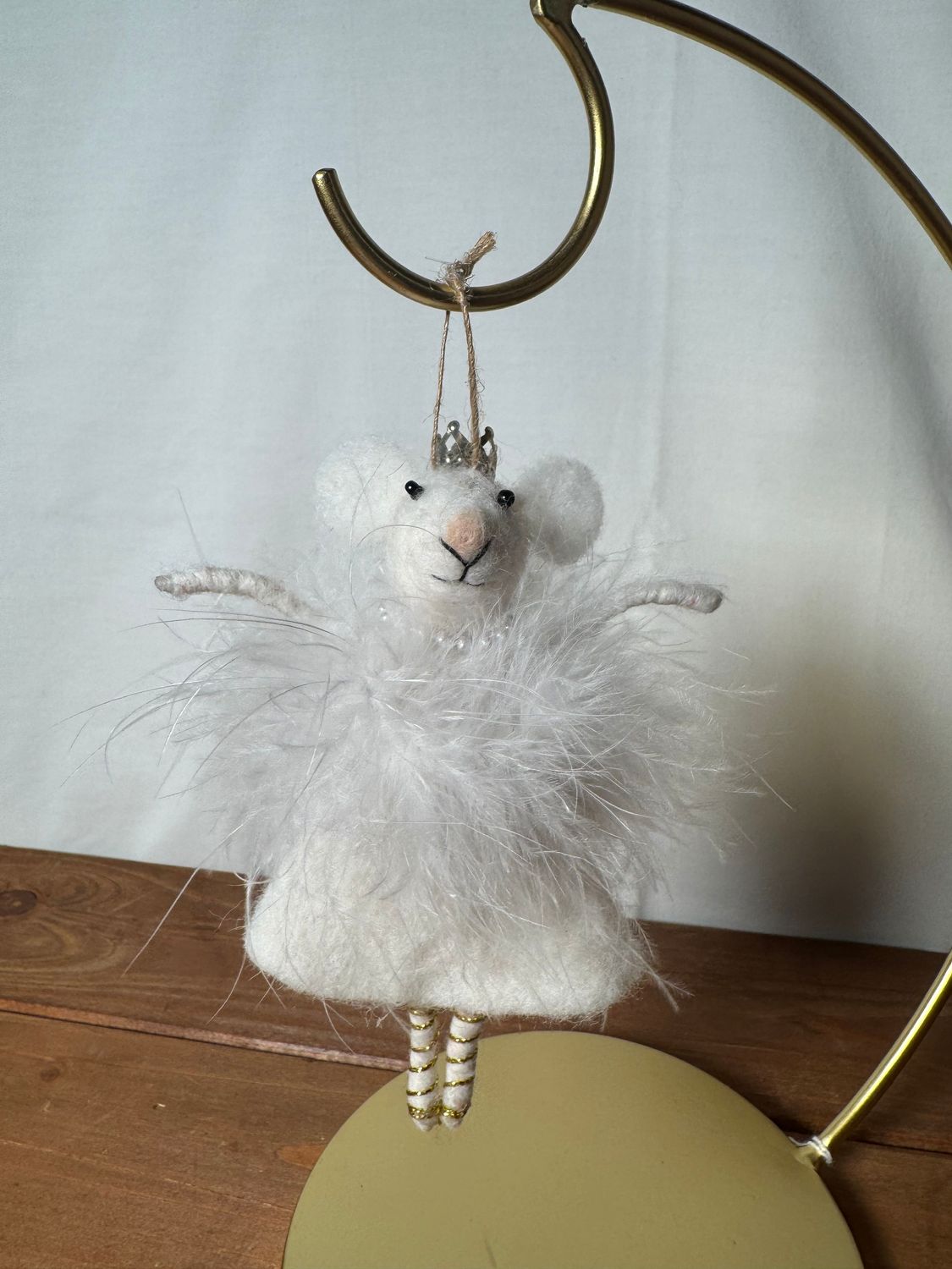 Felt Mouse Ballerina Princess Ornament