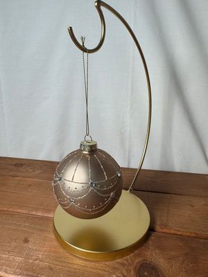 Champagne &amp; Rhinestone Ball Ornament II