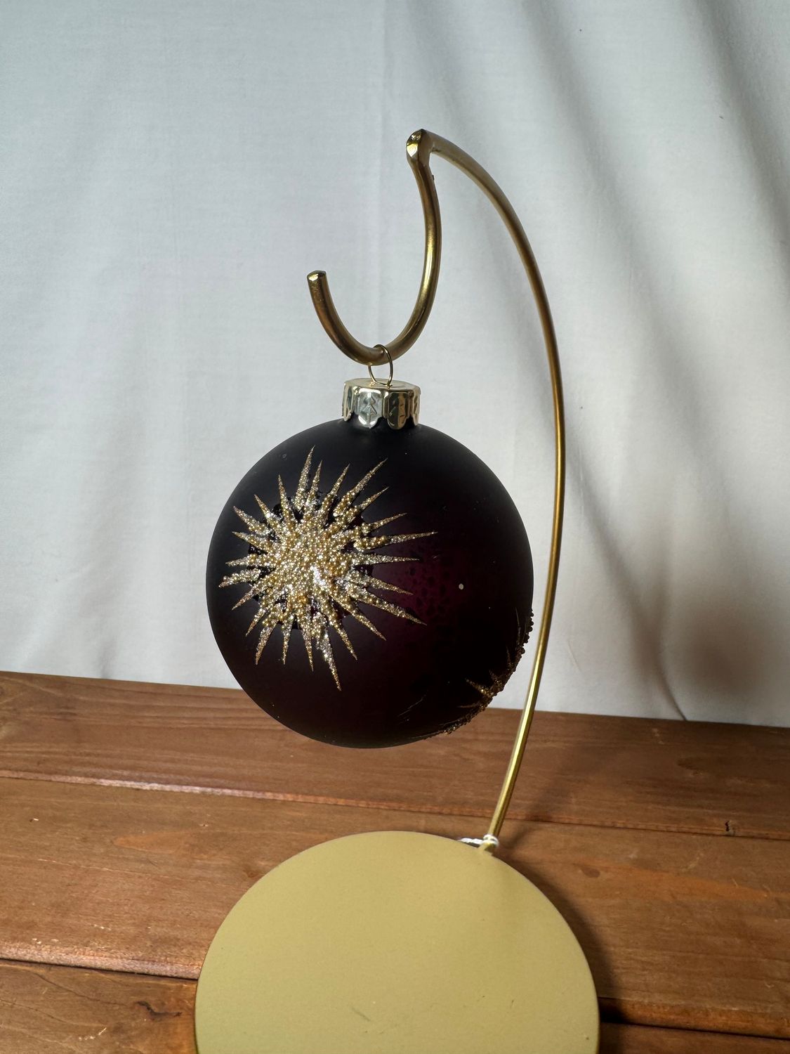Antique Burg Gold Starburst Ornament