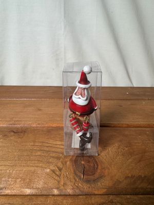 Holiday Wine Stopper Santa