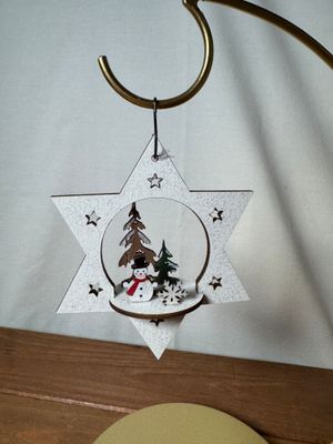 Wooden Scenic Ornament - Star