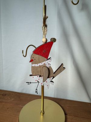 Wooden Bird w/Tree Ornament