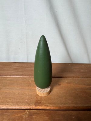 Wood Green Tree on Natural Base Sm