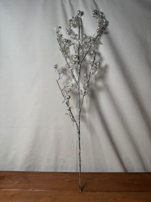 Silver Spray w/Pearls Lg