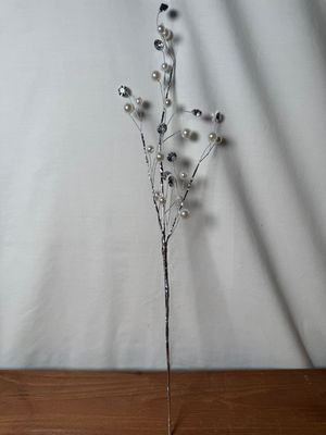 Silver Spray w/Pearls Sm