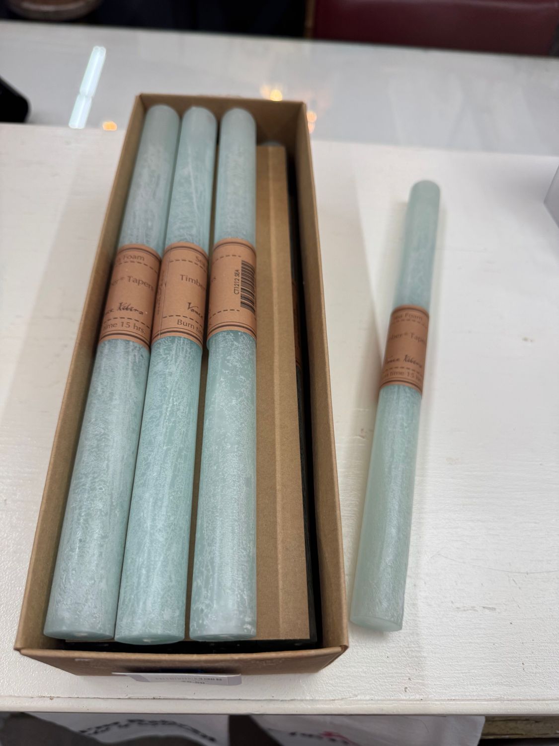12in Candle Stick Seafoam