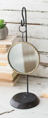 Table Top Metal Mirror - Circle
