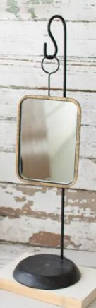 Table Top Metal Mirror - Rectangle
