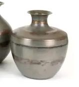 Metal Vase w/Copper Detail II Metal Vase w/Copper Detail II