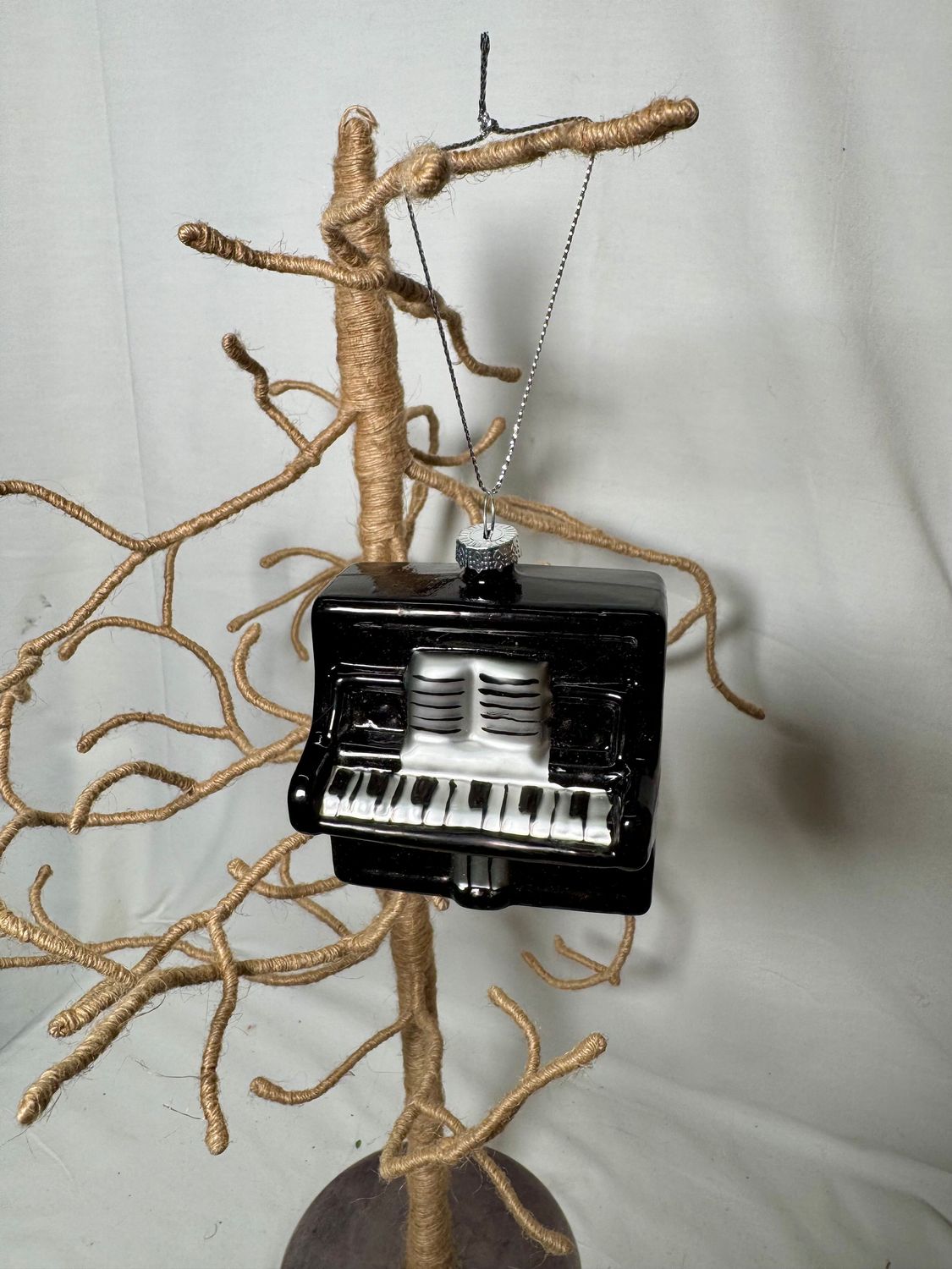 Glass Vintage Piano Ornament Glass Vintage Piano Ornament