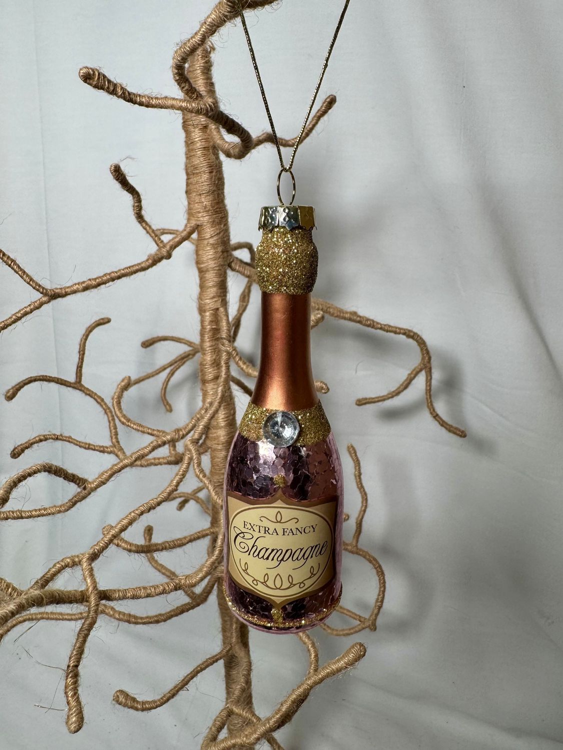 Extra Fancy Champagne Ornament Pink Extra Fancy Champagne Ornament Pink