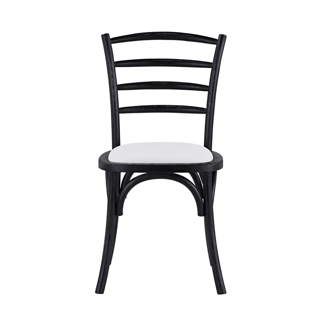 Set of 4 - Paul Dining Chair - Black/Washable White Set of 4 - Paul Dining Chair - Black/Washable White