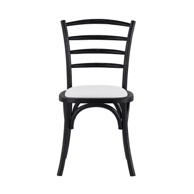 Set of 4 - Paul Dining Chair - Black/Washable White Set of 4 - Paul Dining Chair - Black/Washable White