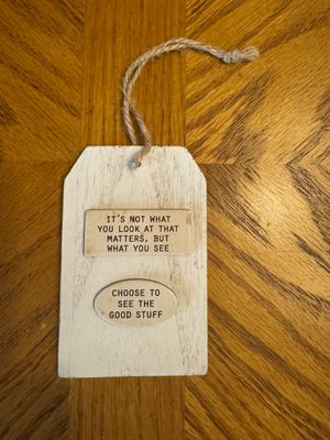 Good Stuff Sm Tag Ornament 2.5"L x 4"H Good Stuff Sm Tag Ornament 2.5"L x 4"H