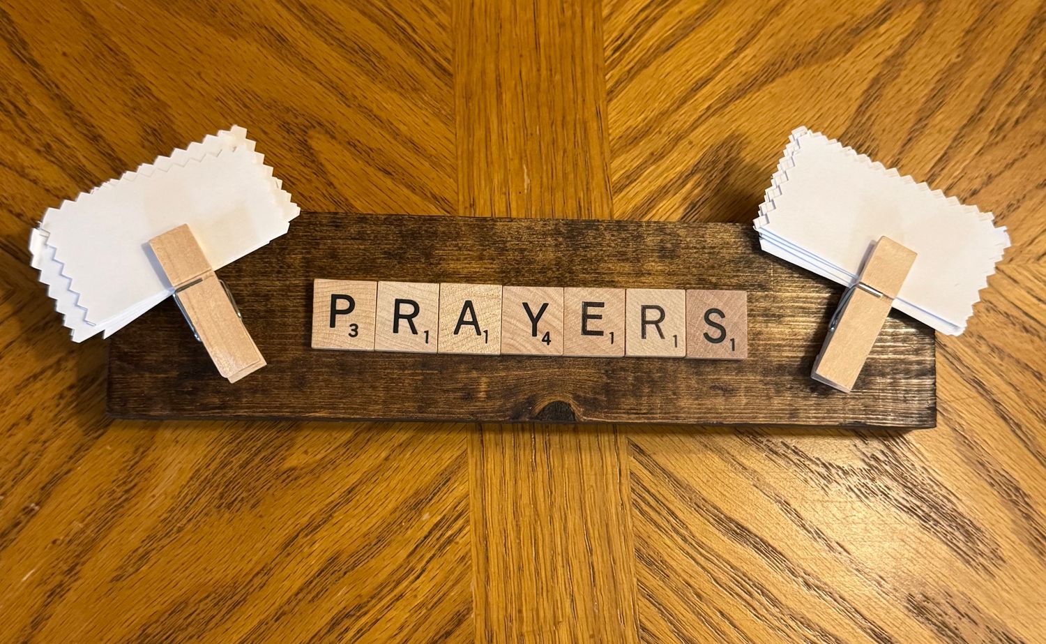 Prayers Large Wall Plaque w/CLips 9.5"L x 2.5"H Prayers Large Wall Plaque w/CLips 9.5"L x 2.5"H