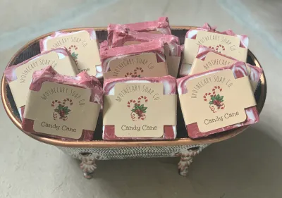 All Natural Soap - Candy Cane Mojito All Natural Soap - Candy Cane Mojito