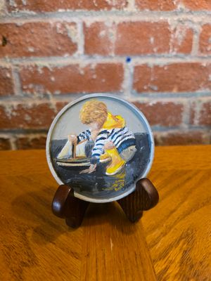 Sailboat & Rainboots - Round 3.5" Sailboat & Rainboots - Round 3.5"