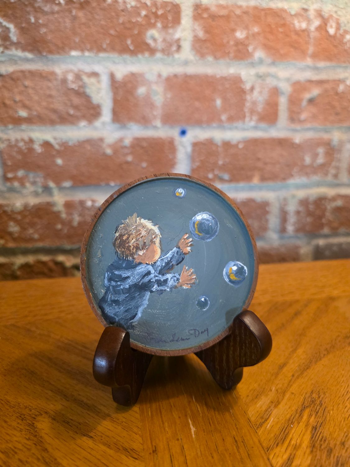 Catching Bubbles - Round 3.5" Catching Bubbles - Round 3.5"