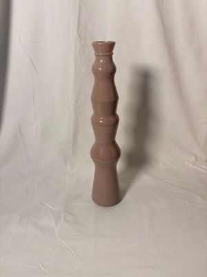 12.5" Rippled Recycled Glass Vase Beige 12.5" Rippled Recycled Glass Vase Beige