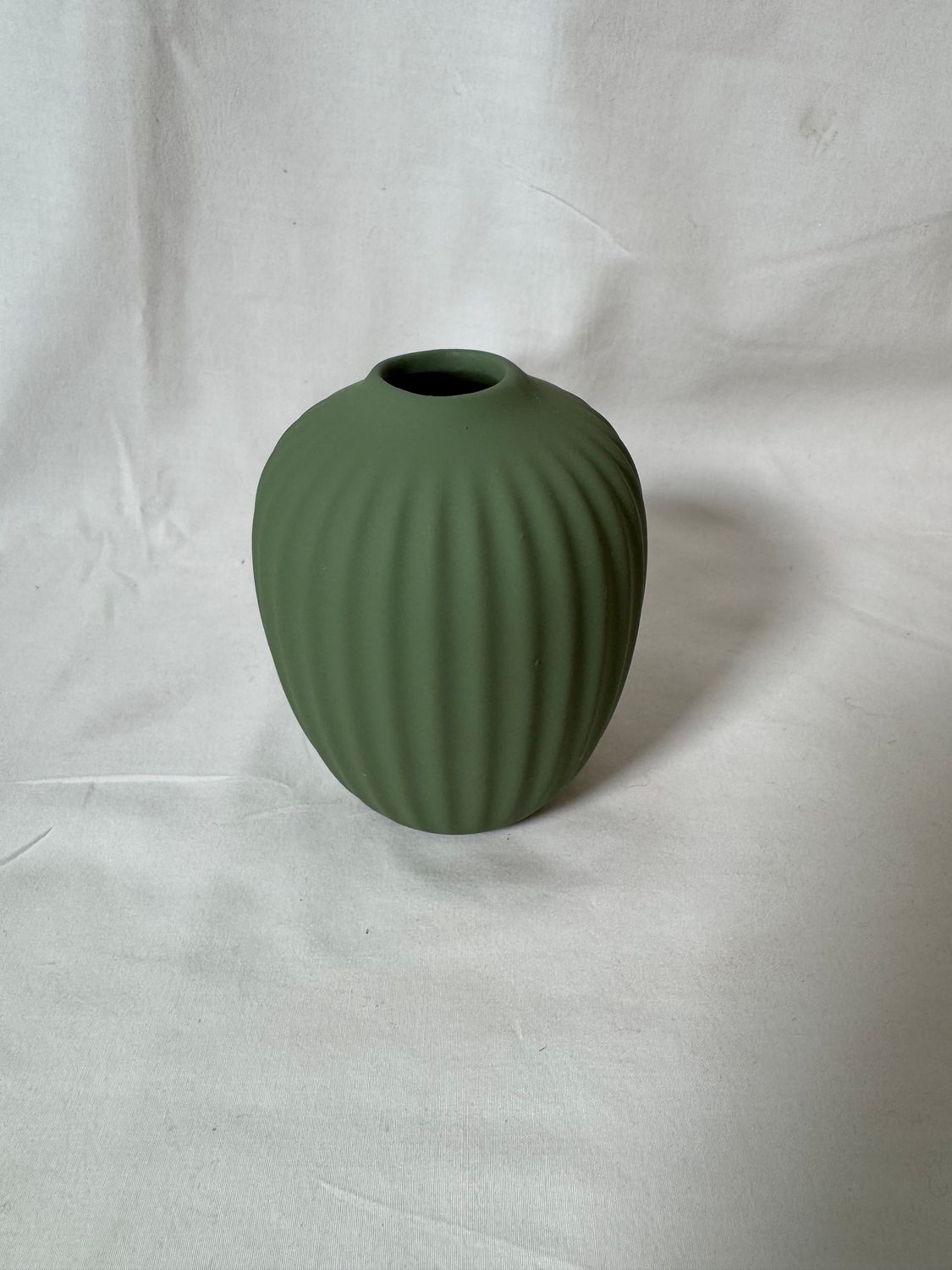 4" Stoneware Vase Dk Seafoam 4" Stoneware Vase Dk Seafoam