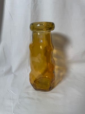 9" Recycled Glass Vase Yellow 9" Recycled Glass Vase Yellow