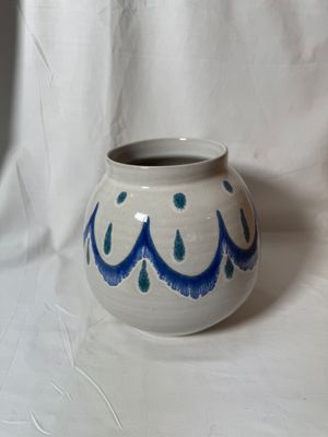 Terracotta Vase Teal/Blue 7" Terracotta Vase Teal/Blue 7"