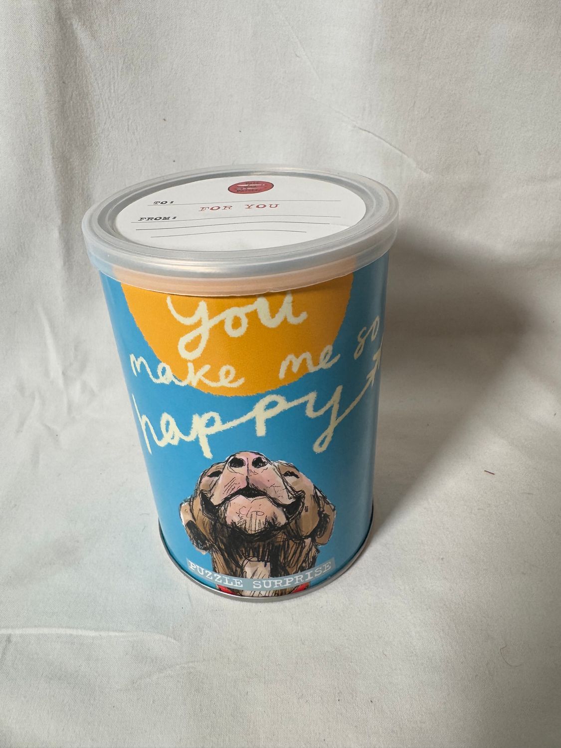 So Happy Dog Puzzle in a Can So Happy Dog Puzzle in a Can