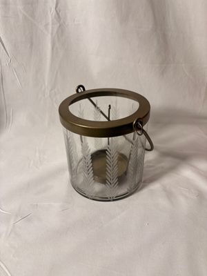 Hurrican Lantern Antique Gold 5" x 5"