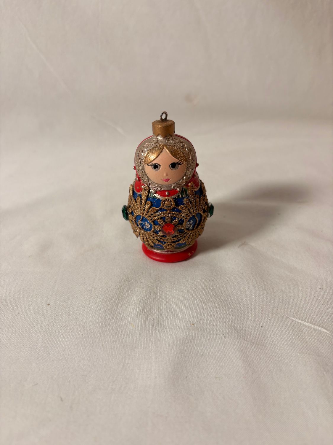 Babushka Doll Ornament 3"T - Red Babushka Doll Ornament 3"T - Red
