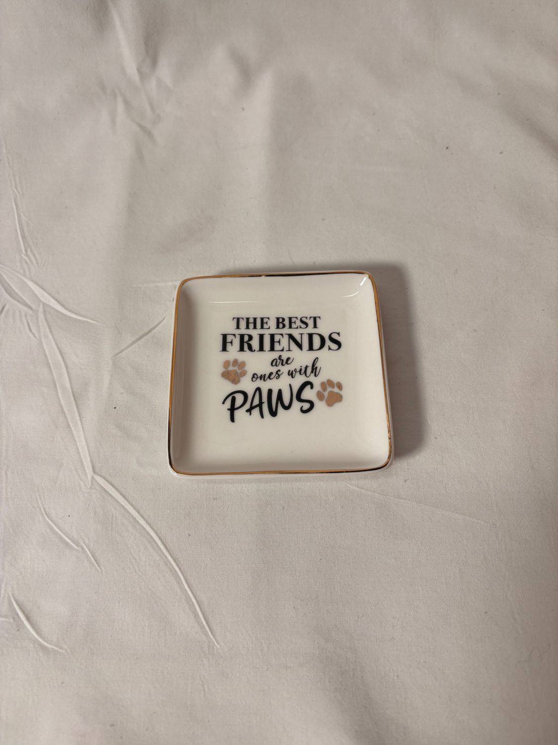 Trinket Dish - Best Friends with Paws